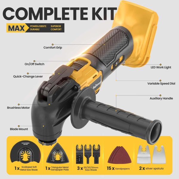 BellaDimora Cordless Oscillating Tool 600W Brushless-1