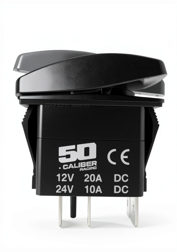 12v Rocker Switch 50 Caliber Racing Automotive Toggle-2