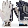 SS Cricket Batting Gloves Navy Right Hand Leather-0