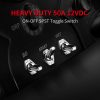 Automotive Toggle Switch Silver Metal SPST-5