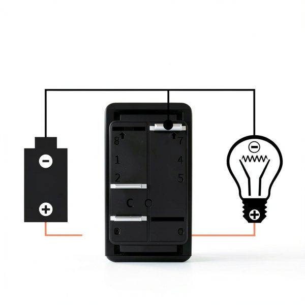 Joinfworld 12V 20A SPST Rocker Switch-4