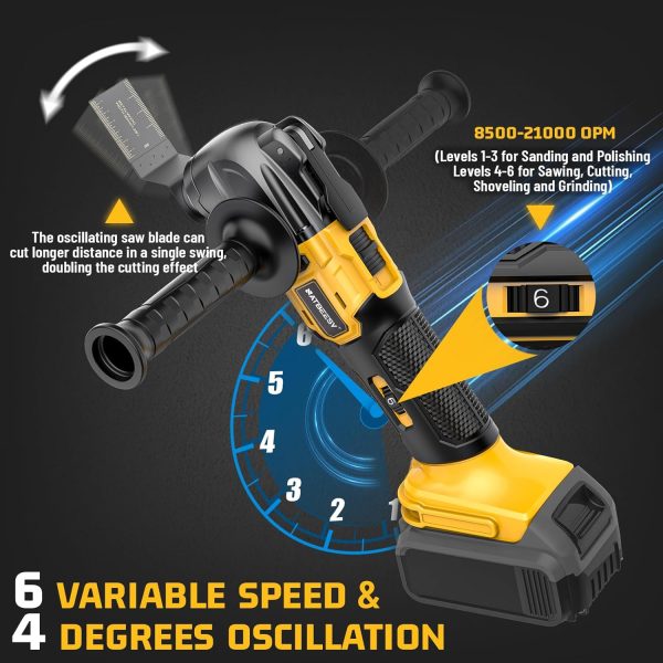 Oscillating Multi-Tool NATBEESY 20V Yellow-1