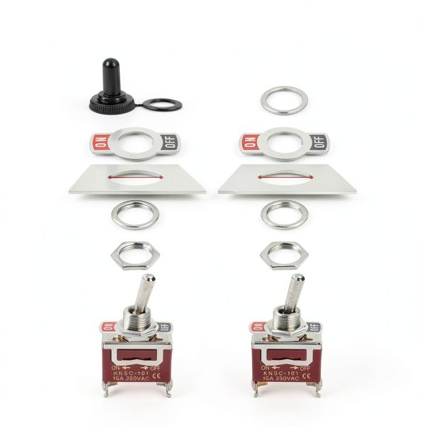Huquczm Waterproof 30A Toggle Switch Panel Mount-4