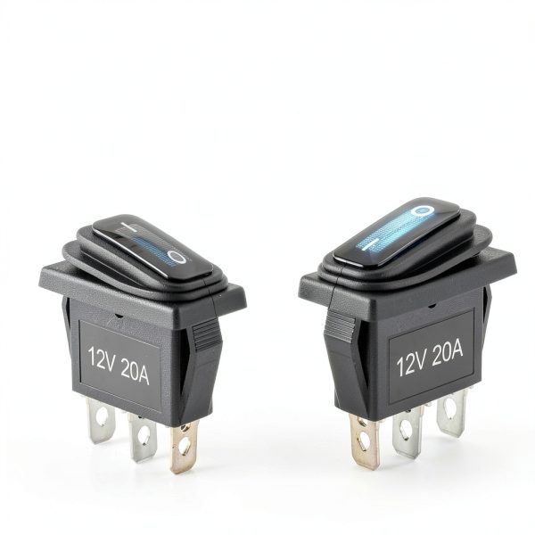 TIANWIDJEW 12V 3-Pin Toggle Switch Blue-1