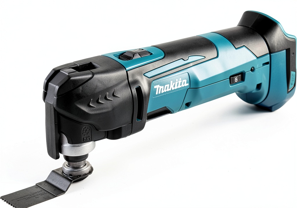 Makita XMT03Z being used to cut drywall in a renovation setting