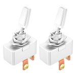 Automotive Toggle Switch Silver Metal SPST-0