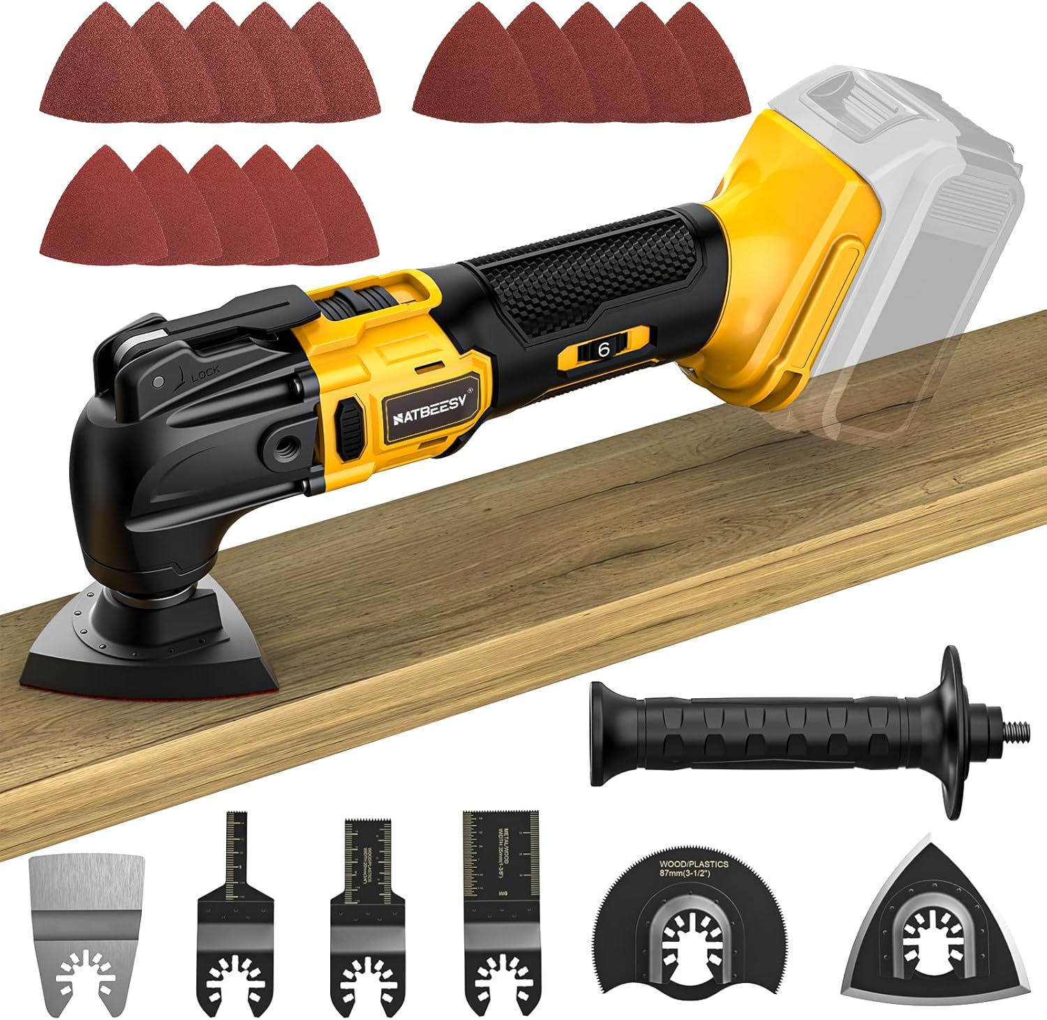 NATBEESY oscillating tool in use on a construction site