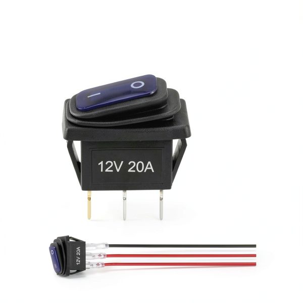 TIANWIDJEW 12V 3-Pin Toggle Switch Blue-5