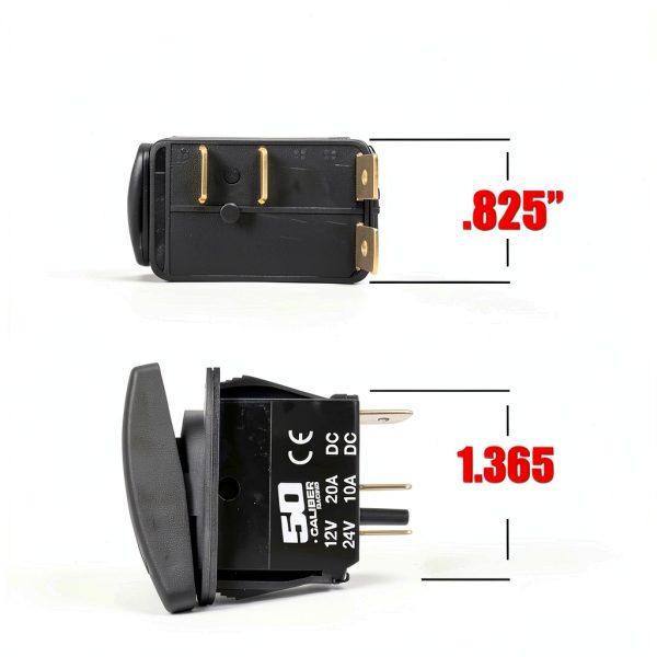 12v Rocker Switch 50 Caliber Racing Automotive-3