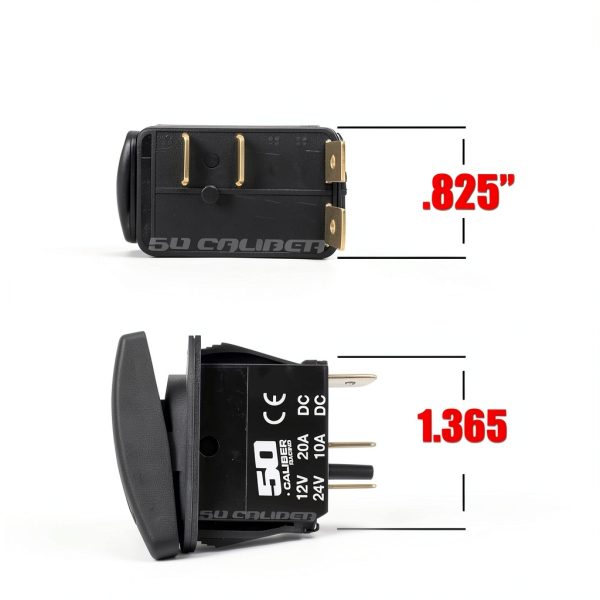 12v Rocker Switch 50 Caliber Racing Automotive-3