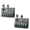 Nilight 6 Gang Rocker Switch Panel Aluminum-2