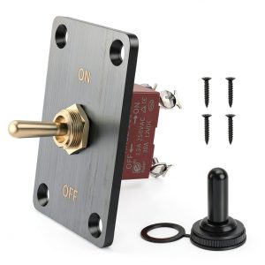 12V Toggle Switch RVMARINEPAT Metal Panel Mount-0