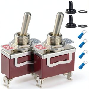 Huquczm Waterproof 30A Toggle Switch Panel Mount-0