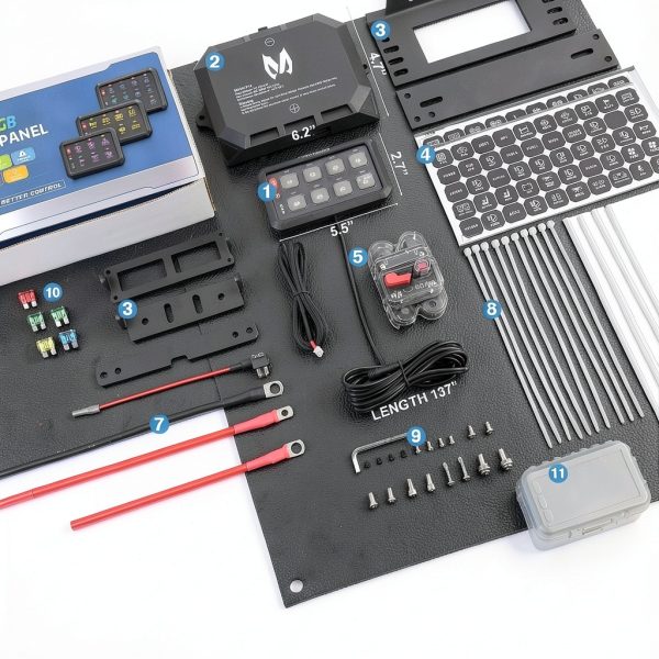 MICTUNING 8 Gang RGB Switch Panel-6