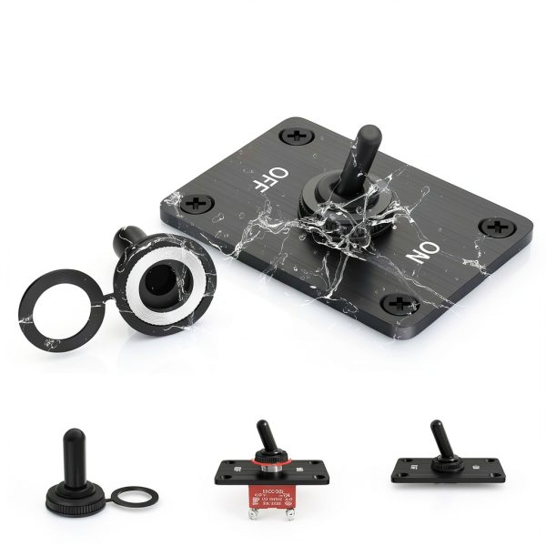 12V Toggle Switch RVMARINEPAT Metal Panel Mount-3