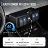 Joinfworld 4 Gang Rocker Switch Box 12V 20A-2