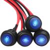 mankk Waterproof Rocker Switch Blue LED-0