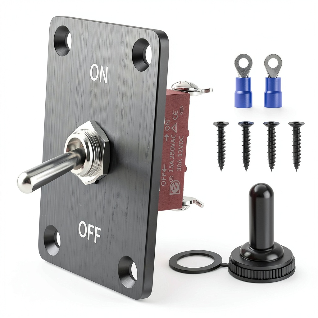 Installing the RVMARINEPAT toggle switch on a vehicle dashboard