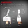 Automotive Toggle Switch Silver Metal SPST-2