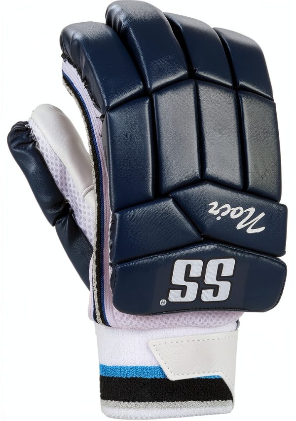 SS Cricket Batting Gloves Navy Right Hand Leather-2