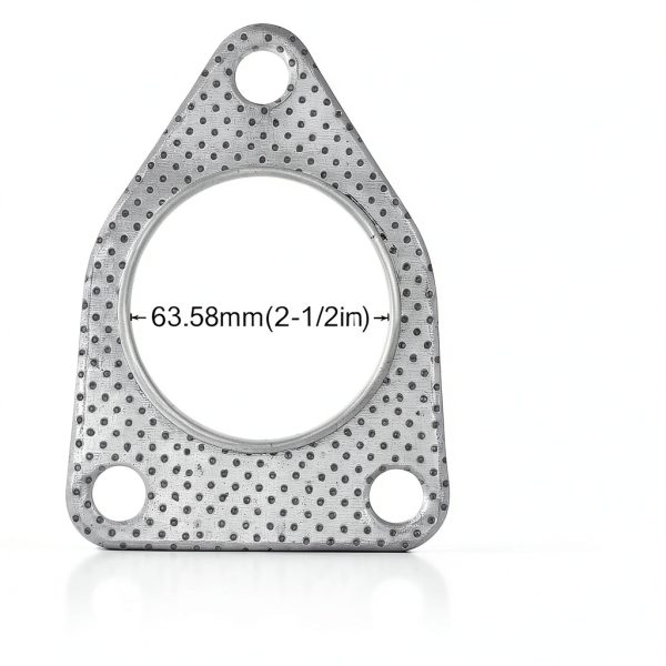 YGQ Stainless Steel D-Shape Exhaust Gasket for Acura TSX & Honda-1