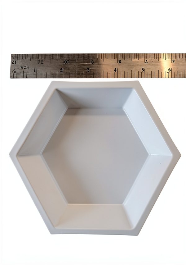Hexagonal Weighing Boats, W-H102-WA-50, 102mm, Large, White Anti-Static, Pack of 50-3