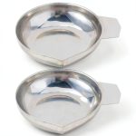 Scale Tray Powder Pans 2pcs Stainless Steel Weighing Dishes PASOLABE-0