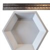 Hexagonal Weighing Boats, W-H102-WA-50, 102mm, Large, White Anti-Static, Pack of 50-1